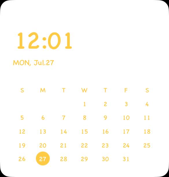 Simple Calendar Widget ideas[rAa87P6s4zU2D64eXImM]
