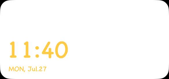 Simple Time Widget ideas[rAa87P6s4zU2D64eXImM]