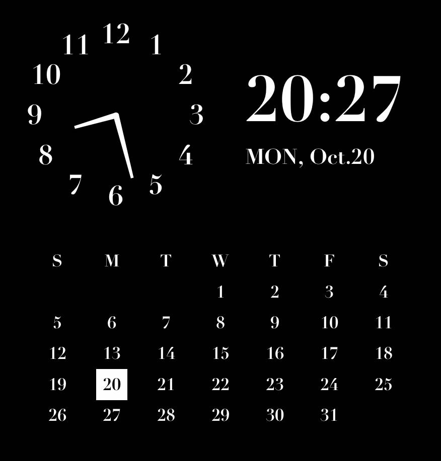 White Clock Widget ideas[qKaVbG2wWVBDuJjFInUQ]