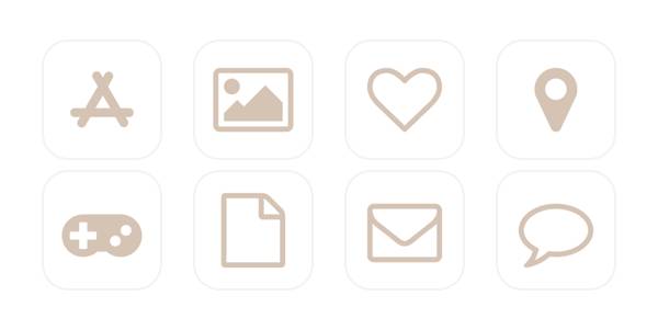 ホワイトPaquete de iconos de aplicaciones[mxQfnspav3NBe0osh8wT]