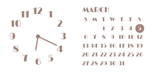 時計andカレンダー Clock Widget ideas[wCWX75kYLdGxaarziVqS]