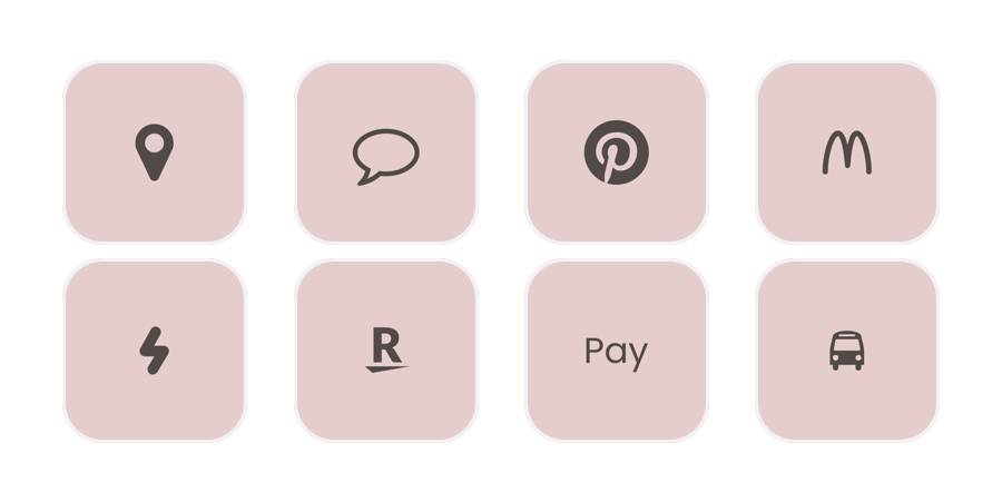 Розово Пакет с икони на приложения[hYrd8le4f3Xf1l7Y2yiL]