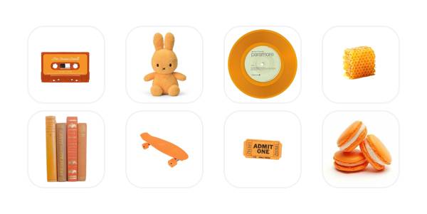 オレンジ系 App Icon Pack