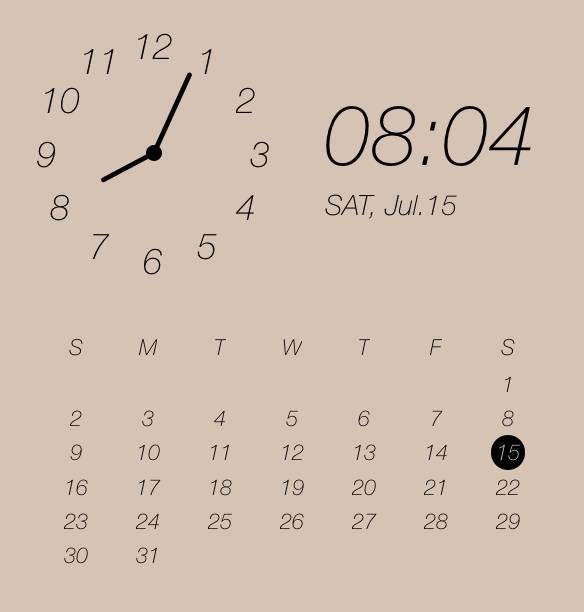 Clock Widget ideas[myvxNKKpUVX8DZIR2opQ]