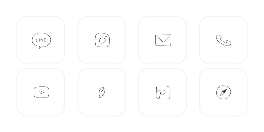 線 App Icon Pack[iB3IRCHqFXoF1eoF6XeP]
