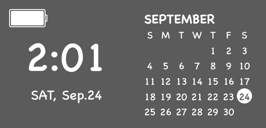 カレンダー時計 Calendar Idei de widgeturi[yajt7RpYqMp4CoAP5Gq2]