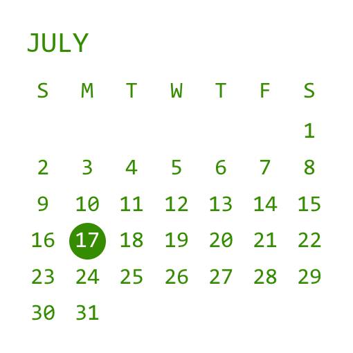 Calendar Widget ideas[grd55spM9swuM4IHIE7z]