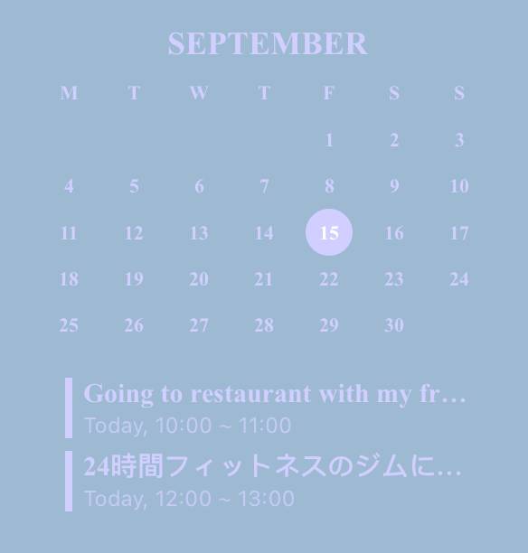 Calendar 日曆 小部件的想法[FC2zDtFzScjcHrPFP7X8]