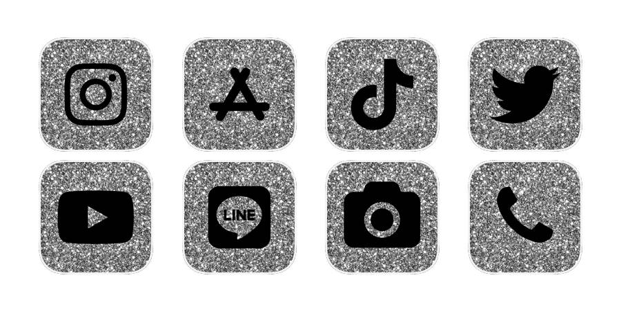 Glitter Pack d'icônes d'application[Prtnc8Mq1MMSYfZwhlk4]