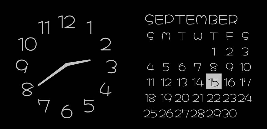 calendar Reloj Ideas de widgets[ZmBMLGvfAIvRDKOgrz0e]