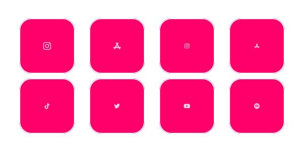 ⭐️..hot pink icons..⭐️ 應用程序圖標包[0ww2LWJhpcnUVooCgtBp]