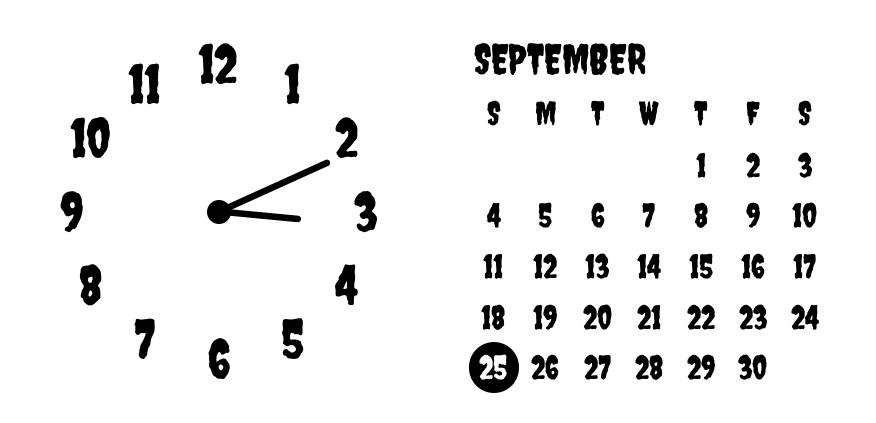 calendar Kello Widget-ideoita[oCp89OG8kZQ9fmO0R8nM]