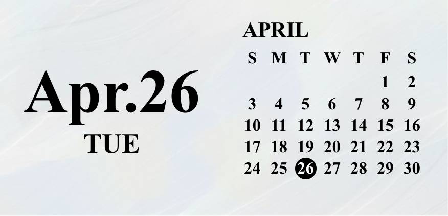 Calendario Ideas de widgets[f9zT24QiJ4R5CPKmjhnl]