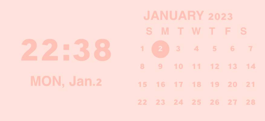 淡ピンク Calendario Idee widget[LADSPbntwhup9gARk4gP]