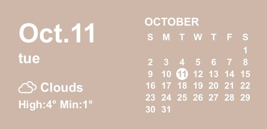 カレンダー Tempo Ideias de widgets[BwddiHPlrNFn107k0KyH]