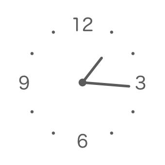 モノトーン Clock Widget ideas[VveFJ7ocLocab1UrBvZx]