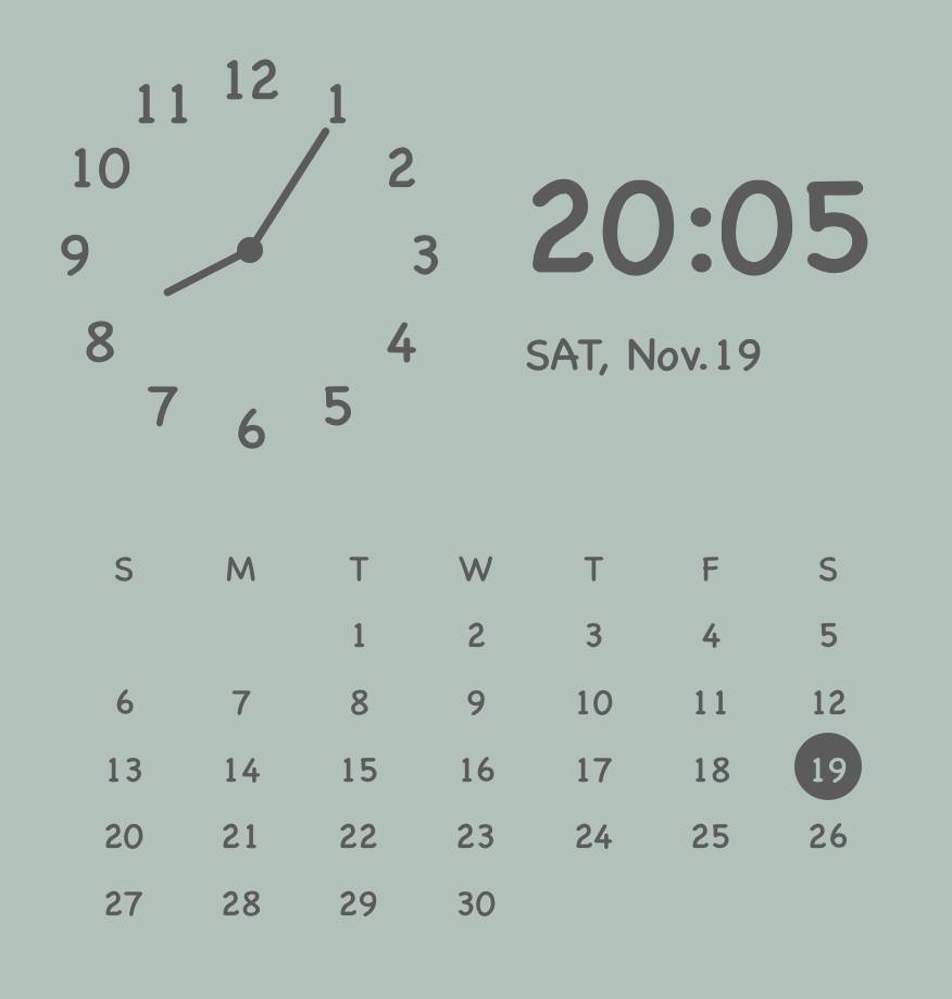 時計カレンダー นาฬิกา แนวคิดวิดเจ็ต[VdgBexU783MaNZlg87sv]