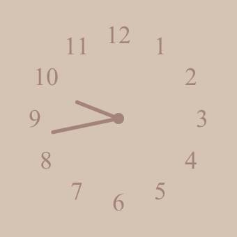 茶色 Clock Widget ideas[6MTgIR7A05fbvfuICgKD]