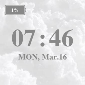 Simple Time Widget ideas[kw1iWpch2yttajoFXsxi]