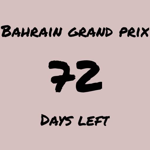 Bahrain gp Countdown Widget ideas[tdapNGB65dBXr43LeJhr]