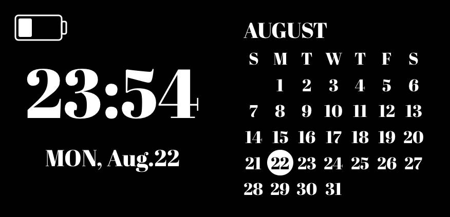 黒 Calendario Idee widget[PfqCkghPudbuYHsxbnAu]