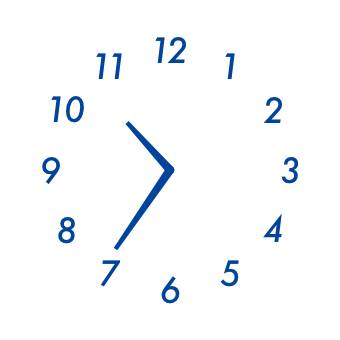 Blue Годинник Ідеї для віджетів[lSUMwZfsbicJeOWVFYKs]