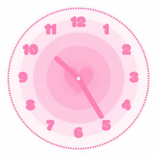 Pink Heart Clock 💗 Uhr Widget-Ideen[T7v2RzlGvIIJbPDRwBpt]