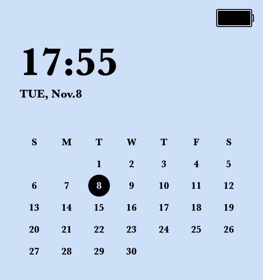 widget カレンダー ウィジェット[f5tc0RdUaMX0smM9RgzG]