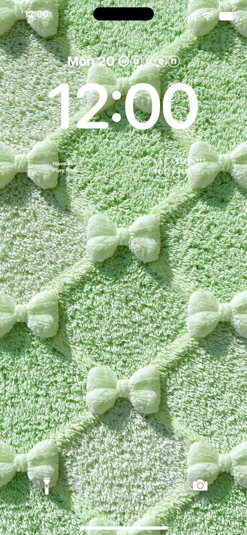 Cute bows💚صفحه قفل[BEau8QDsHjkoIaWImn4e]