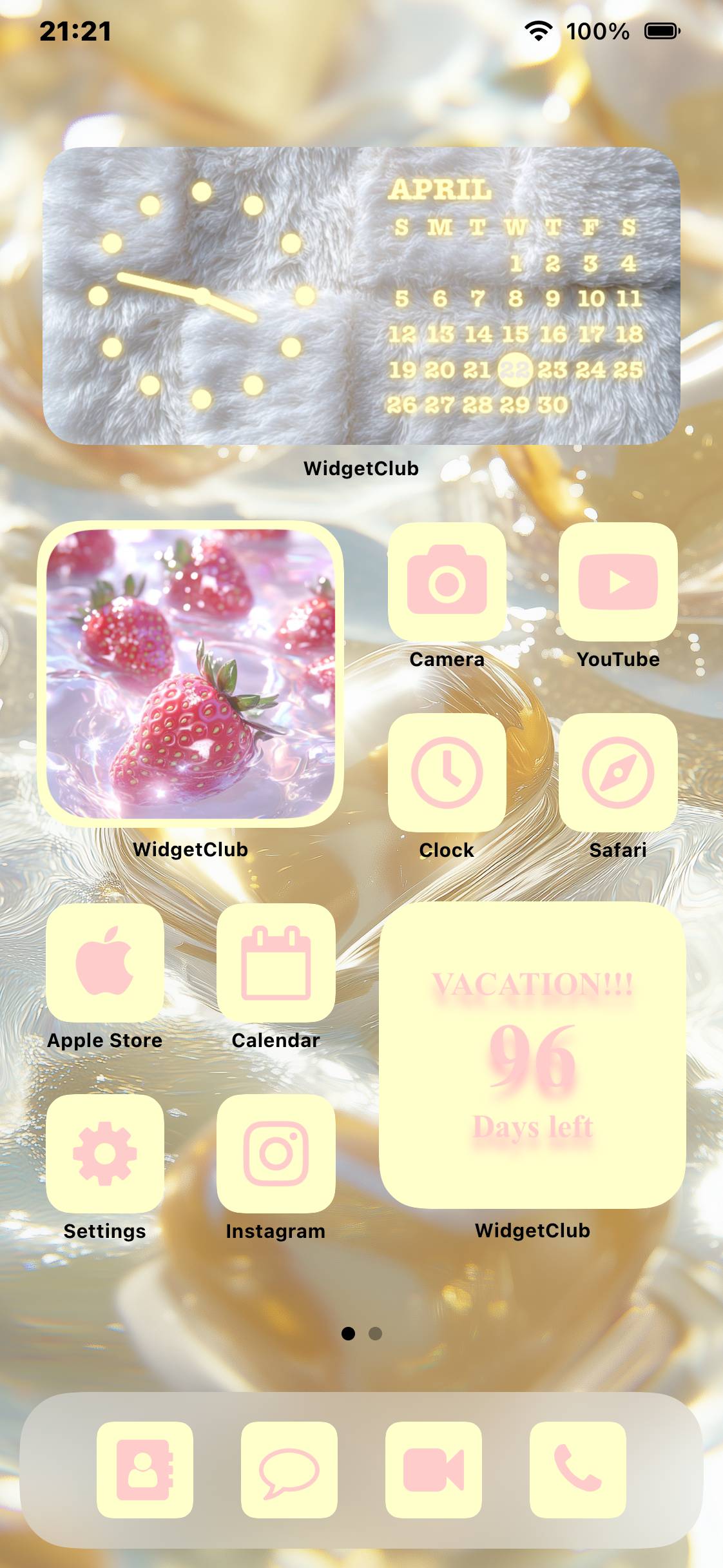 cute heart in water 💛🩷Home Screen ideas[wmToJctkeQ52vT4DM2Zu]