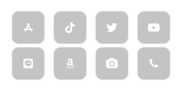 Gray App Icon Pack[iohyohxloTmHltRuzl9Q]
