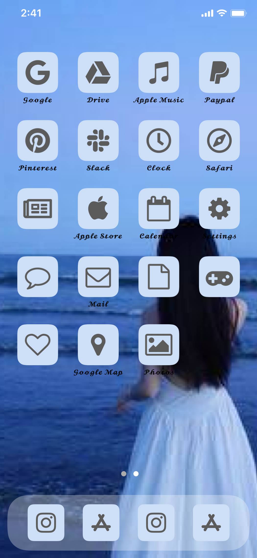 儚い💭🫧【海バージョン】Home Screen ideas[hpAQNwYu26nudFfrTW6C]