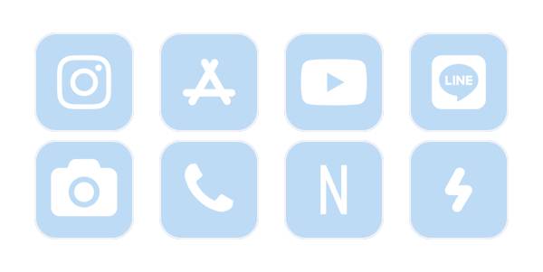 Light blue App Icon Pack[sYeLzVzJswWhu5Px07Qt]
