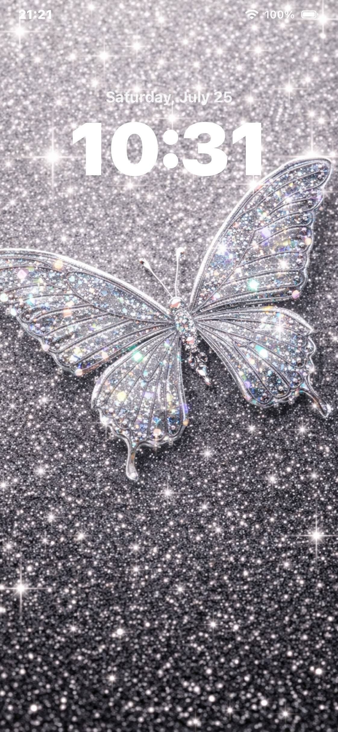 Silver Glitter Butterfly ThemeHome Screen ideas[YV7CVGcpRXMcG4iqnVZ6]