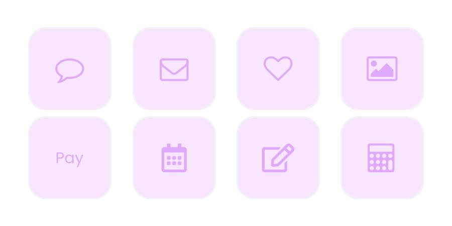 紫 App Icon Pack[aS7AXnRmODnR3I4EdFsa]
