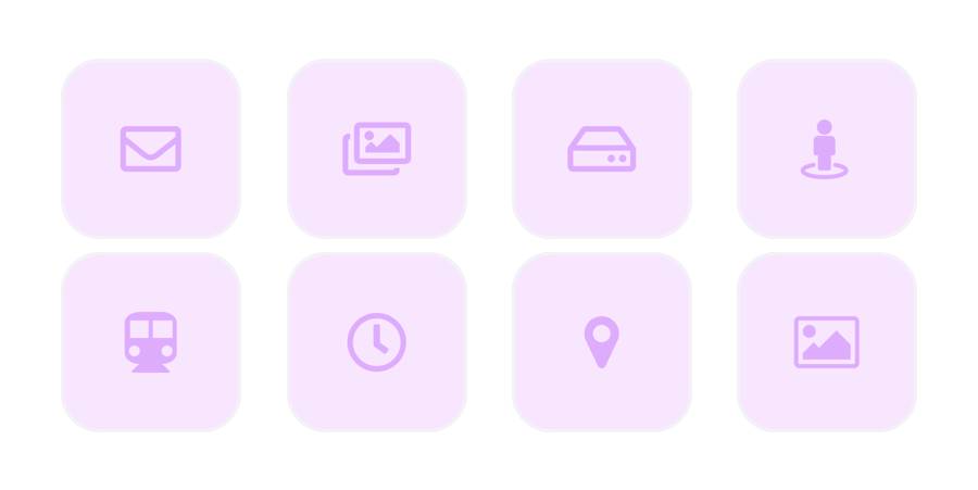 紫 App Icon Pack[fFWn39Rsghp9U33UOSQu]