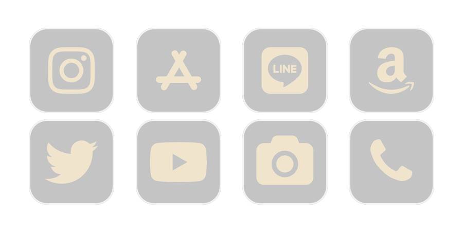 natural gray App Icon Pack