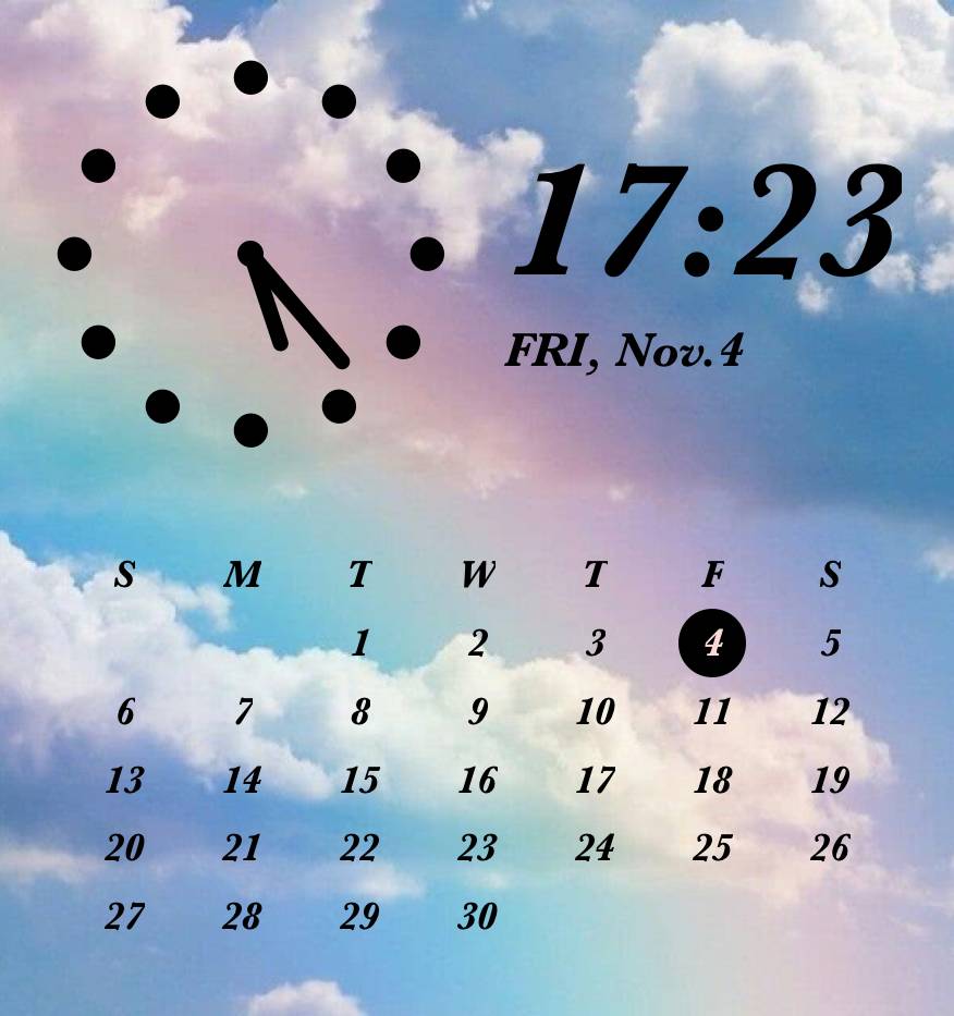 Horloge Idées de widgets[OBFXWCgcVkt3PTfTZDcc]