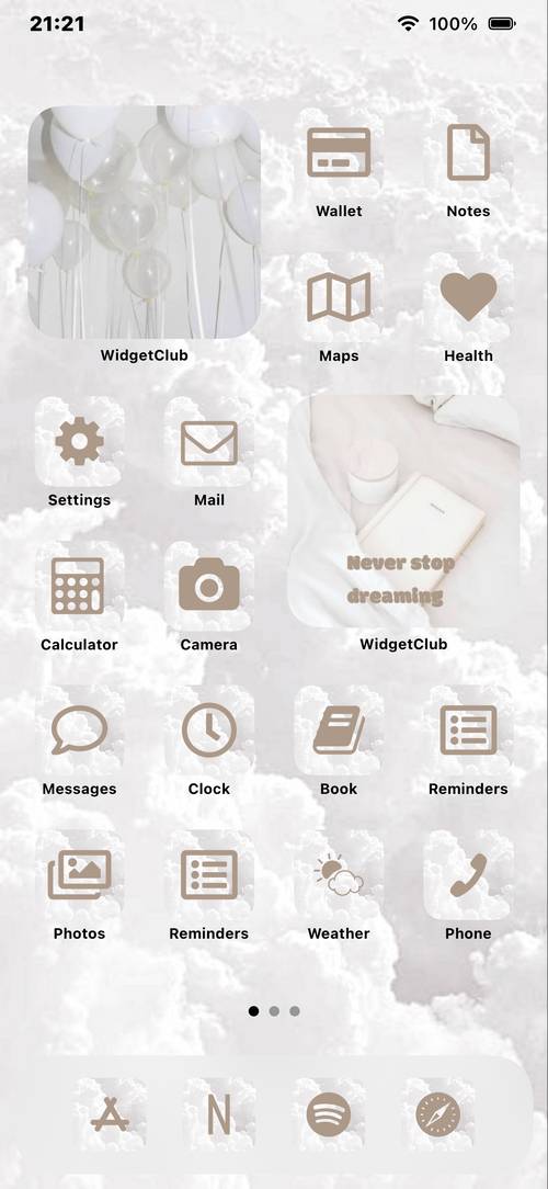 White cloud aesthetics Home Screen ideas[Ptk1rF9vVpMI9nPrxx3W]