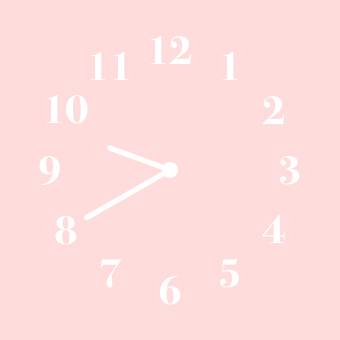 ピンク用Horloge Idées de widgets[ZgYBQZKFIEhnm6xKb74B]