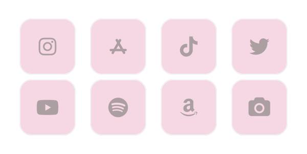 ピンク App-Symbolpaket[ArfLqPJwr26nSnyfi333]