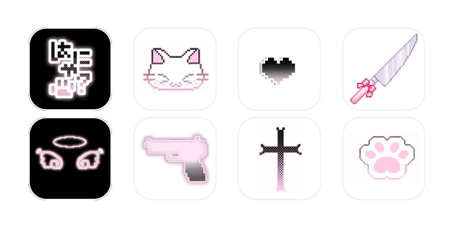 Emo-meisje App-pictogrampakket[t9HVR6yYMY3tH3vy2qHz]