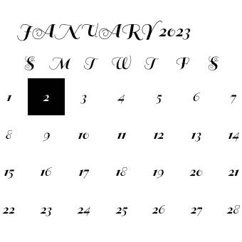 モノトーンのカレンダー Calendario Ideas de widgets[N3SHHZFX5Qs3vF5L9jzH]