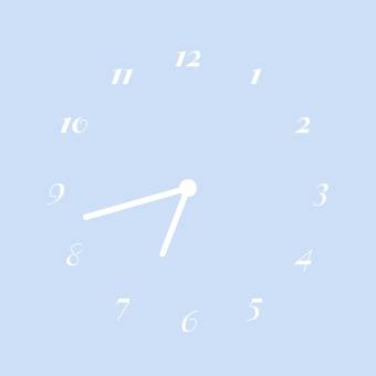 Blue Clock時計ウィジェット[AGMYP8Fm3JcVxifH5q7B]
