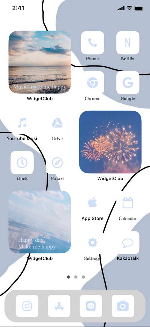 Blue💙ホーム画面カスタマイズ[VduQxBw8WUEpvkP1LHGp]