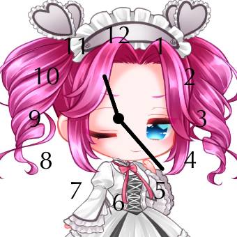 かわいい時計ウィジェット[7ZvNVR1iC3u2YF9mzeTs]