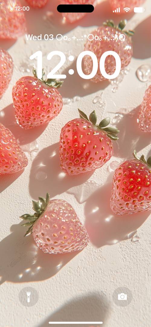 いちご🍓Lockscreen[3wvDHM9hwf0D6iGiyfDO]