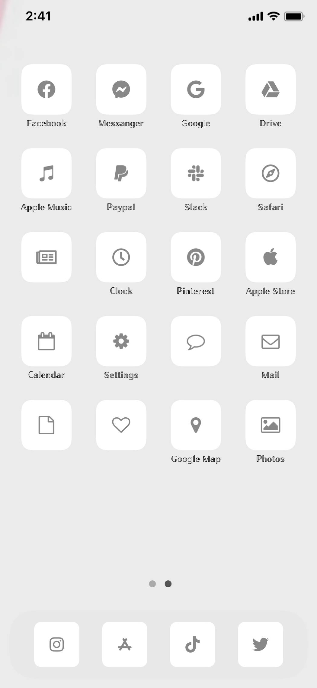 グレーHome Screen ideas[VAKEULTxj8CfC7TJxlUj]