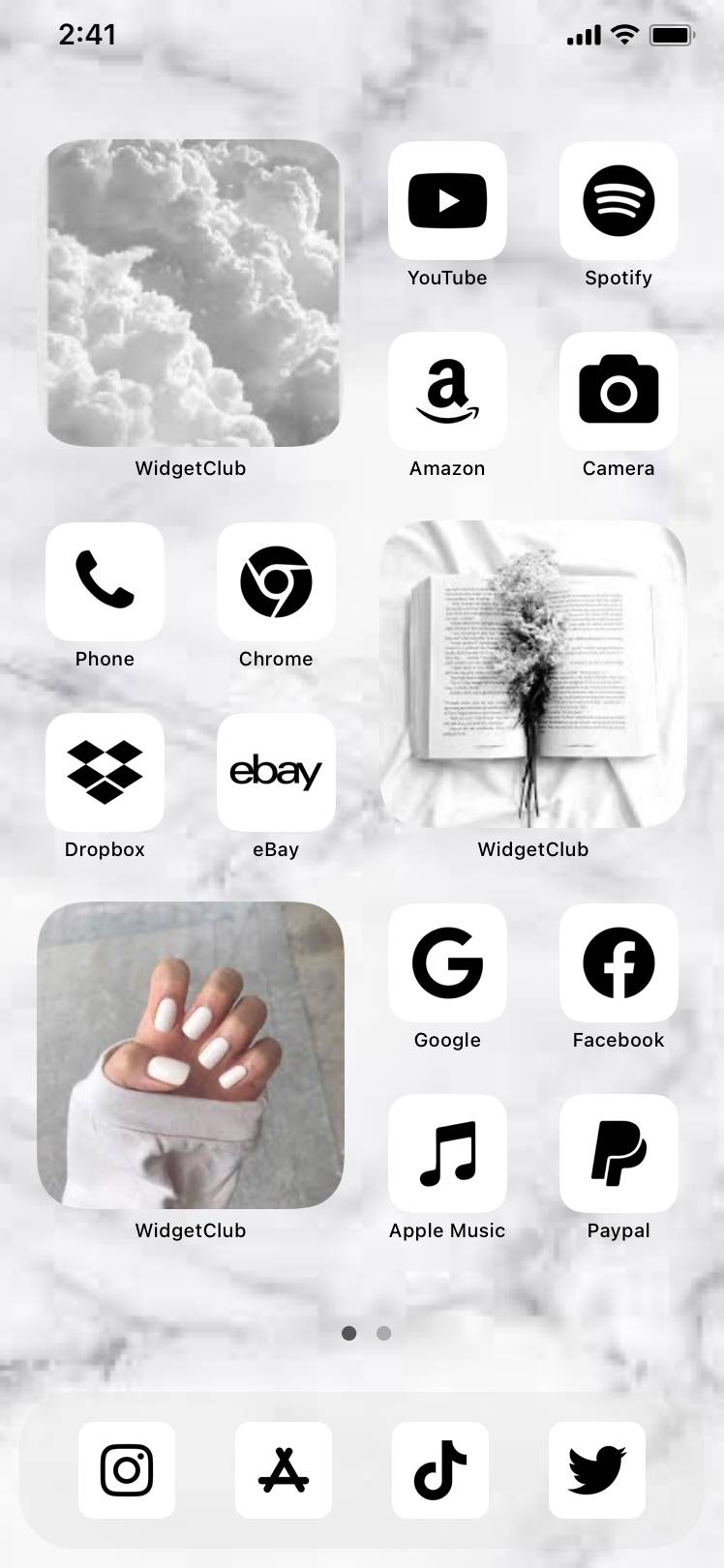 Aesthetic WhiteHome Screen ideas