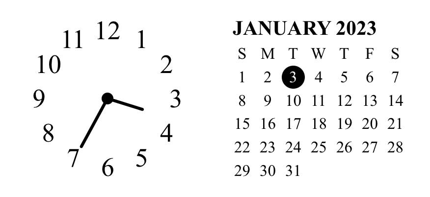 時計＆カレンダーClock Widget ideas[fj8We0SZARdnLFsaJBwZ]